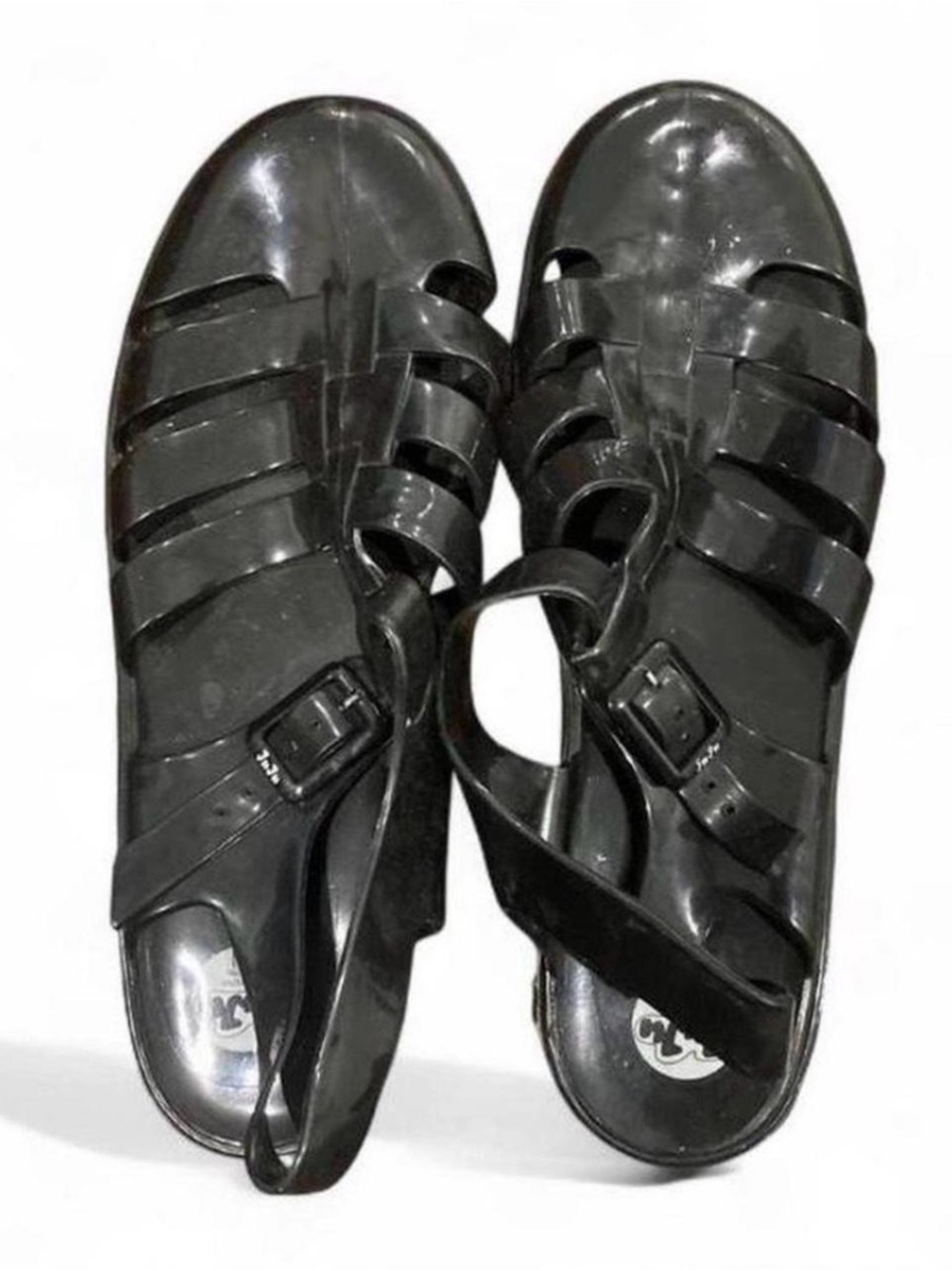 Ladies Juju Black Jelly Sandals UK Size 8/US Size 10.5.